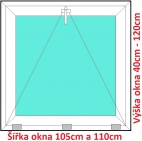 Plastov okna S SOFT rka 105 a 110cm